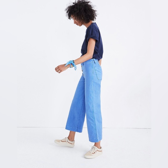 NWT Emmett Wide-Leg Crop Pants: Button-Front Edition - Picture 3 of 7